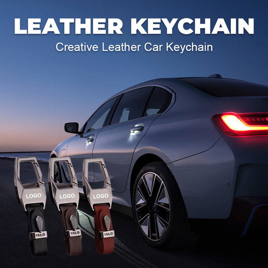 Creative Leather Car Keychain